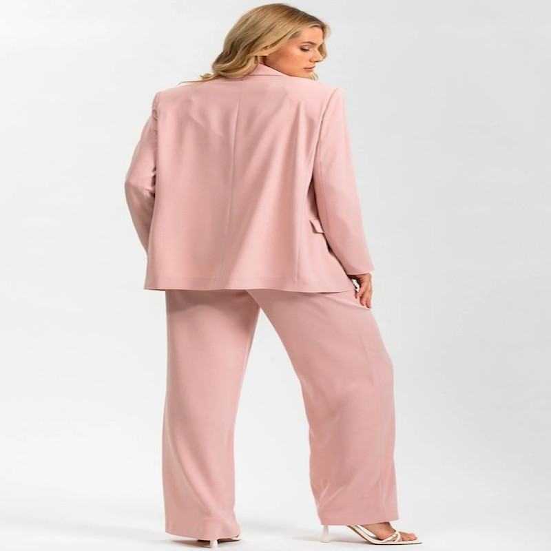 Made in Italy FREDDIE Soft Pink Straight Leg Maternity Pants